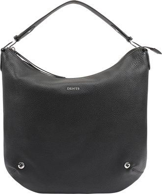 Dents Womens Azurine Leather Hobo Bag - Black - One Size