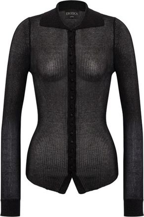 Dondup Slim Shirt - Dames - Overhemden - Zwart - S - Overhemden