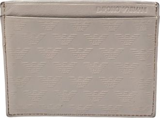 Emporio Armani Grey Leather Card Holder