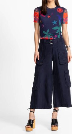 Johnny Was Hailey Cargo Pant In Blue Nights