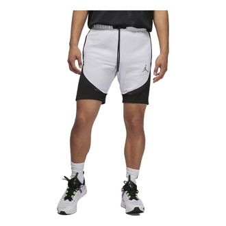 Air Jordan Mens Air Jordan Logo Micro Mark Lacing Colorblock Casual Gray Shorts DM1830-100