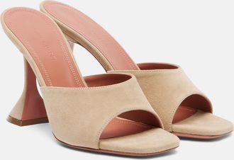 Amina Muaddi Lupita suede mules