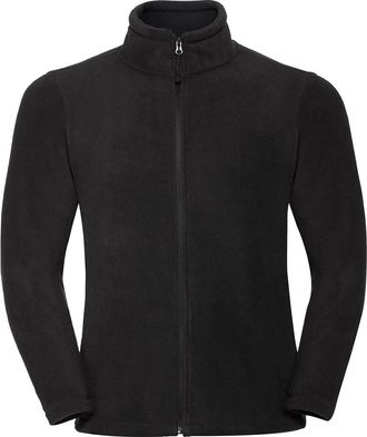 Russell Athletic Russell Heren Full Zip Outdoor Fleece Jacket (Zwart)