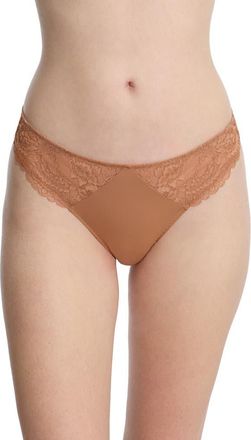 Skarlett Blue Minx Lace Thong in Gleam at Nordstrom, Size X-Large