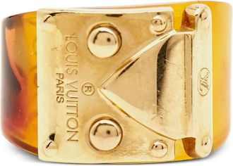 Louis Vuitton Anello in resina - Marrone