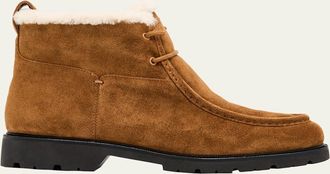 Vince Sierra Suede Lug-Sole Ankle Boots