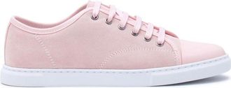 Lanvin Rose Velvet Sneakers - Dames - Sneakers - Roze - 37 EU - Leer - Schoenen