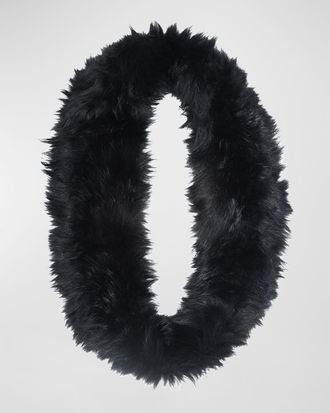 Gorski Select Lamb Shearling Infinity Scarf