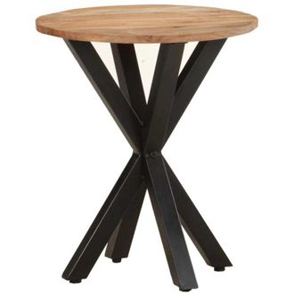 vidaXL vidaXL Tavolino di Servizio 48x48x56cm in Legno Massello di Acacia