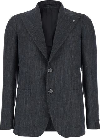 Tagliatore Single-Breasted Jacket - Heren - Blazers - Grijs - 2XL - Wol - Jassen