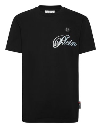 Philipp Plein Round Neck T-Shirt Gradient Skull