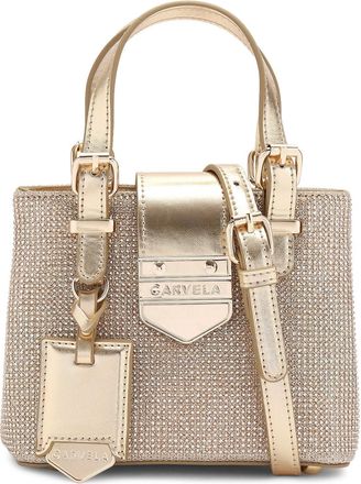 Carvela Womens Maria Disco Micro Bag - Gold Fabric - One Size