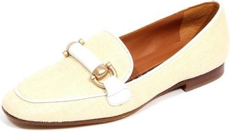 Roberto Festa Milano Angie Raffia Beige Loafers - Dames - Loafers - Beige - 35 EU - Schoenen