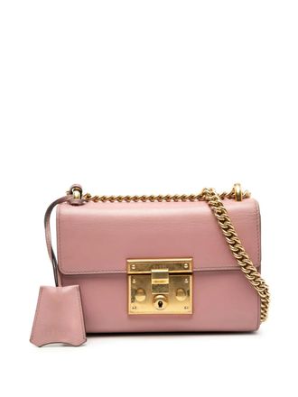 Gucci 2000-2015 Small Leather Padlock crossbody bag - women - Calf Leather - One Size - Pink