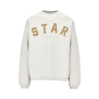 Golden Goose Star cotton sweatshirt with embroidery Man L