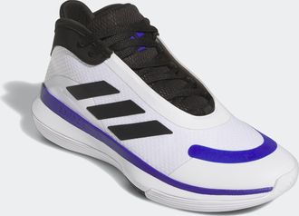 adidas Basketballschuh ADIDAS PERFORMANCE BOUNCE LEGENDS LOW, Damen, Gr. 44,5, bunt (cloud wei&szlig;, core schwarz, lucid blau), Synthetik, Textil, Schuhe Basketb
