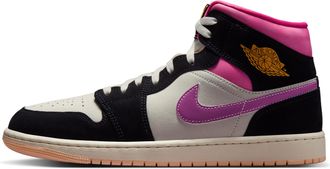Nike Jordan Mens Air Jordan 1 Mid SE Shoes in Black | II3789-001