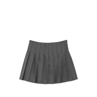 Self Portrait Lace-trim Pleated Mini Skirt