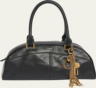 Chlo&eacute; Bowling Shoulder Bag in Leather
