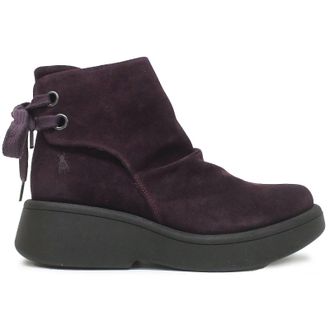 FLY London MEBS189FLY Oil Suede Womens Ankle Boots - Purple - Size:UK 4