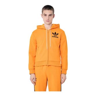 adidas Heren, Sweatshirts & Hoodies, Oranje, Maat: 2XS Poliester
