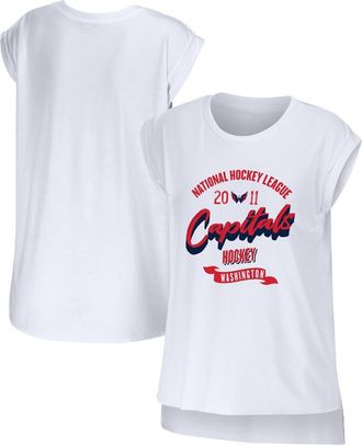 WEAR by Erin Andrews Womens WEAR by Erin Andrews White Washington Capitals Domestic Tank Top at Nordstrom, Size Xx-Large