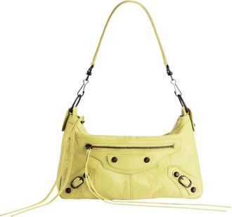 Balenciaga Yellow Le City Moto Mini Shoulder Bag