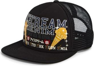 Icecream Check List Snapback Trucker Hat in Black at Nordstrom