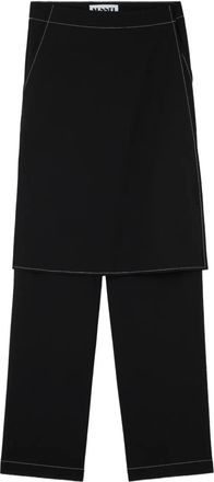 Sunnei Pantaloni con design a strati - Nero