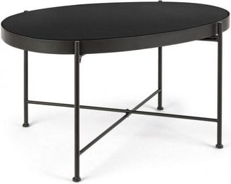 BIZZOTTO Tavolino da caffè con piano in vetro 70X46 - antony