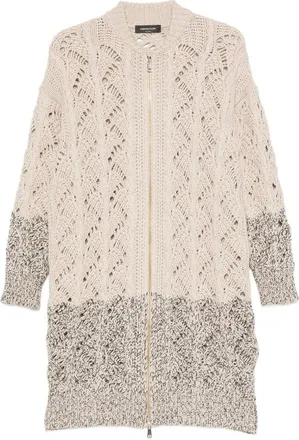 Fabiana Filippi Open-knit Zip-up Cardigan
