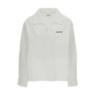 Bode Casual Shirts, male, Beige, Size: XS Maze Long Sleeve Shirt