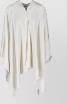 Fendi wool and silk cape