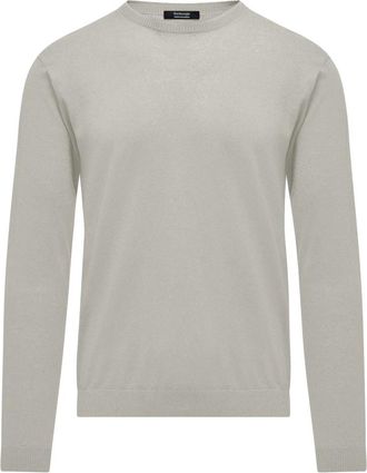 Bomboogie Maglione girocollo in lino e cotone - - Knitwear - Uomo - Grigio - L