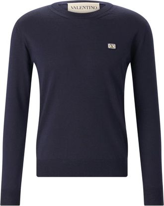 Valentino Heren, Tops, Blauw, Maat: S Wol