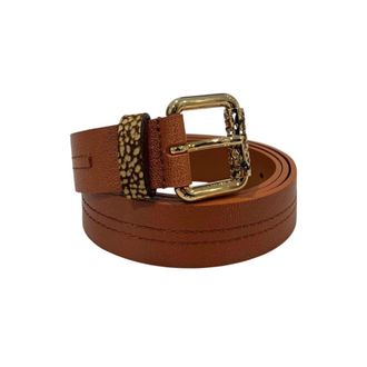Borbonese Brown Genuine Leather Women Womens Belt
