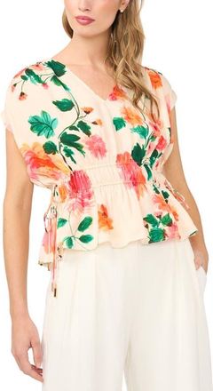 Ted Baker Amala Dolman Sleeve Ruched Top in Antique White at Nordstrom, Size X-Large