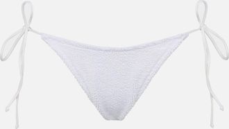 MC2 Saint Barth Woman White Crinkle Swim Briefs With Side Laces