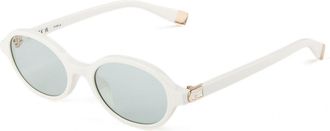 Furla Zonnebril Glanzend Sneeuwwit