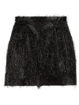Red Valentino Mini-rok met reli&euml;f - Zwart