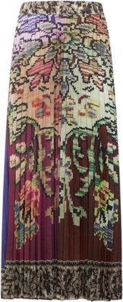 Pierre-Louis Mascia Ceto Geplooide Maxi Rok - Dames - Maxi Rokken - Veelkleurig - M - Polyester - Rokken