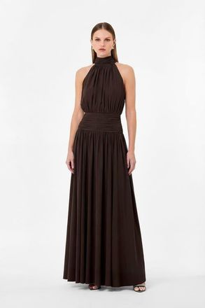 Nicholas Tessa Dress in Espresso at Nordstrom, Size 2