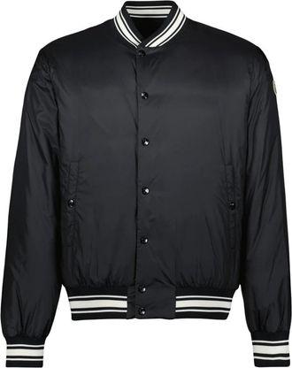 Moncler Omkeerbaar Bouchet Bomberjack - Heren - Bomber jackets - Zwart - 3XL - Katoen - Jassen