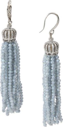 Saachi Saachi Crown Tassel Drop Earrings