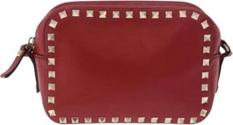 Valentino Pre-owned Leather Shoulder Bag - Dames - Vintage Schoudertas - Rood - ONE Size - Leer - Vintage