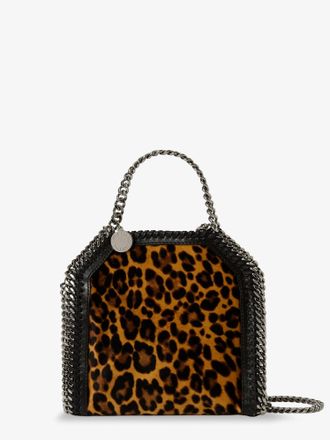 Stella McCartney Borsa a tracolla Falabella Tiny Bag in velluto con stampa animalier - STELLA MCCARTNEY - gender_Woman