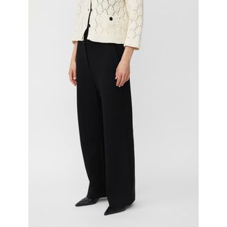 Masai MaPlegia Wide Leg Tailored Pants in Black at Nordstrom, Size Xx-Large