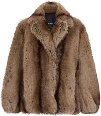 Pinko Nepbont Jas - Dames - Jassen - Bruin - S - Nepbont - Jassen