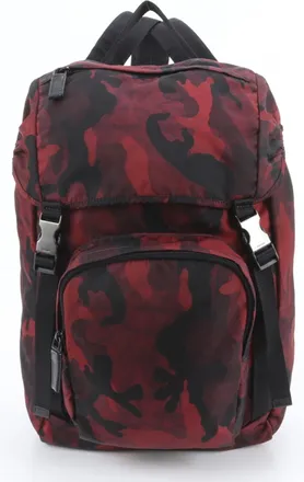 Prada Red Color Backpack (Pre-Owned)