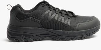 Skechers FANNTER Mens Slip Resistant Trainers Black - Size UK 9.5